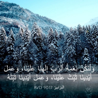 Picture 03 - اَلْمَزَامِيرُ 90:17 AVD - وَلْتَكُنْ نِعْمَةُ - Bible Verse Picture