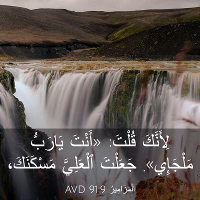 Picture 03 - اَلْمَزَامِيرُ 91:9 AVD - لِأَنَّكَ قُلْتَ: «أَنْتَ - Bible Verse Picture