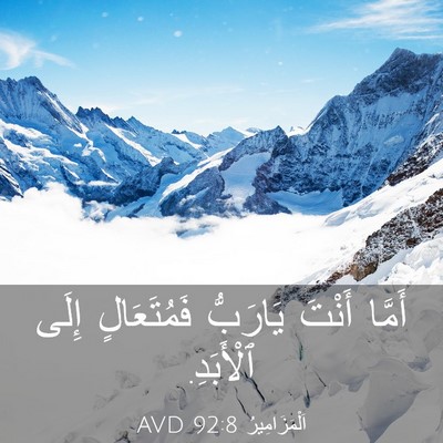 Picture 03 - اَلْمَزَامِيرُ 92:8 AVD - أَمَّا أَنْتَ يَارَبُّ - Bible Verse Picture