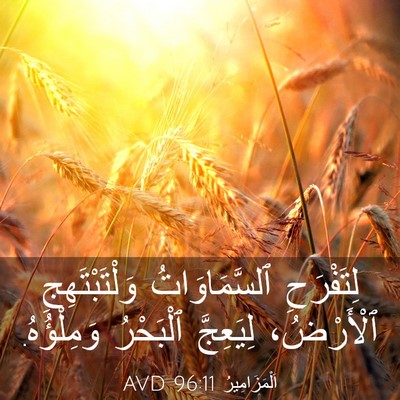 Picture 03 - اَلْمَزَامِيرُ 96:11 AVD - لِتَفْرَحِ ٱلسَّمَاوَاتُ - Bible Verse Picture