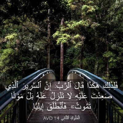 Picture 03 - اَلْمُلُوكِ ٱلثَّانِي 1:4 AVD - فَلِذَلِكَ هَكَذَا قَالَ - Bible Verse Picture