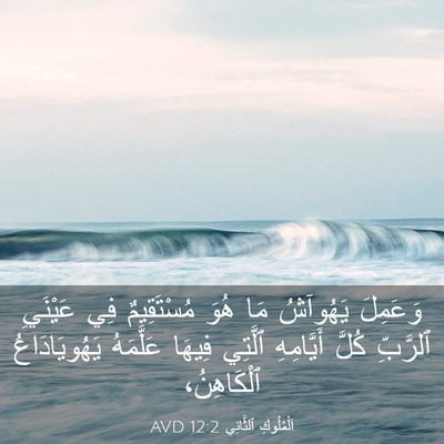 Picture 03 - اَلْمُلُوكِ ٱلثَّانِي 12:2 AVD - وَعَمِلَ يَهُوآشُ مَا هُوَ - Bible Verse Picture