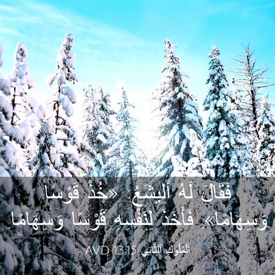 Picture 03 - اَلْمُلُوكِ ٱلثَّانِي 13:15 AVD - فَقَالَ لَهُ أَلِيشَعُ: - Bible Verse Picture