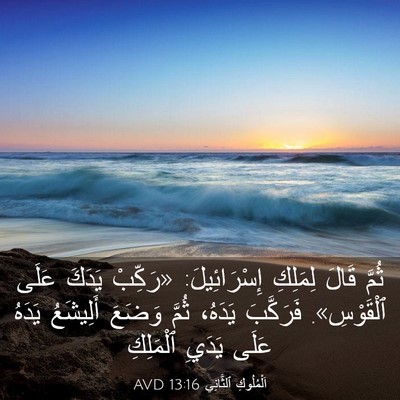 Picture 03 - اَلْمُلُوكِ ٱلثَّانِي 13:16 AVD - ثُمَّ قَالَ لِمَلِكِ - Bible Verse Picture
