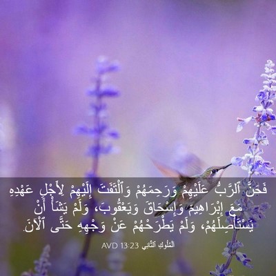 Picture 03 - اَلْمُلُوكِ ٱلثَّانِي 13:23 AVD - فَحَنَّ ٱلرَّبُّ - Bible Verse Picture