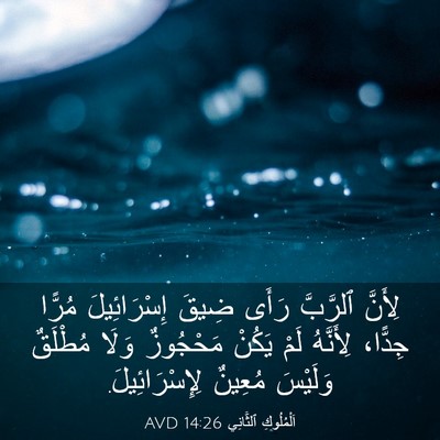 Picture 03 - اَلْمُلُوكِ ٱلثَّانِي 14:26 AVD - لِأَنَّ ٱلرَّبَّ رَأَى - Bible Verse Picture