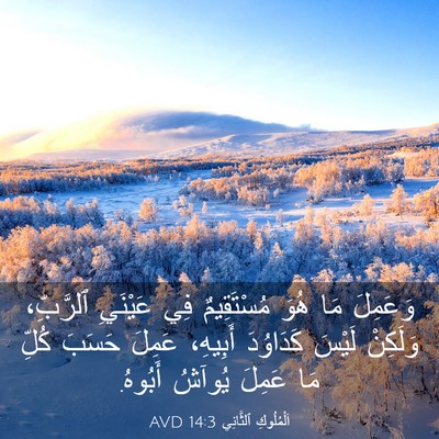 Picture 03 - اَلْمُلُوكِ ٱلثَّانِي 14:3 AVD - وَعَمِلَ مَا هُوَ - Bible Verse Picture