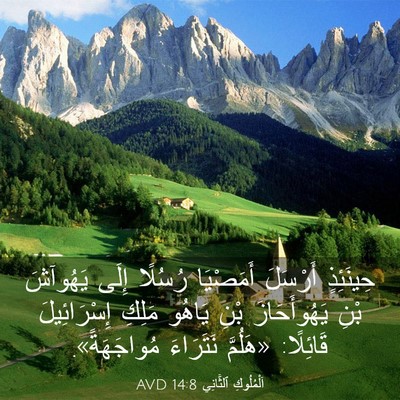 Picture 03 - اَلْمُلُوكِ ٱلثَّانِي 14:8 AVD - حِينَئِذٍ أَرْسَلَ - Bible Verse Picture