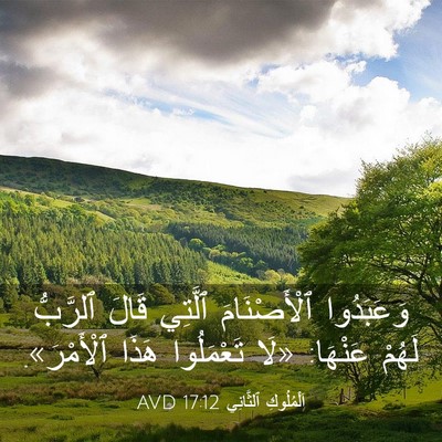 Picture 03 - اَلْمُلُوكِ ٱلثَّانِي 17:12 AVD - وَعَبَدُوا ٱلْأَصْنَامَ - Bible Verse Picture