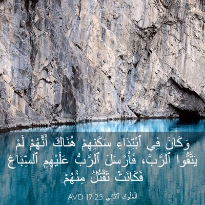 Picture 03 - اَلْمُلُوكِ ٱلثَّانِي 17:25 AVD - وَكَانَ فِي ٱبْتِدَاءِ - Bible Verse Picture