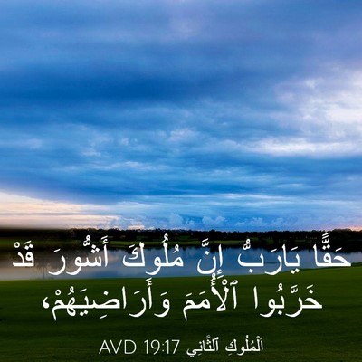 Picture 03 - اَلْمُلُوكِ ٱلثَّانِي 19:17 AVD - حَقًّا يَارَبُّ إِنَّ - Bible Verse Picture