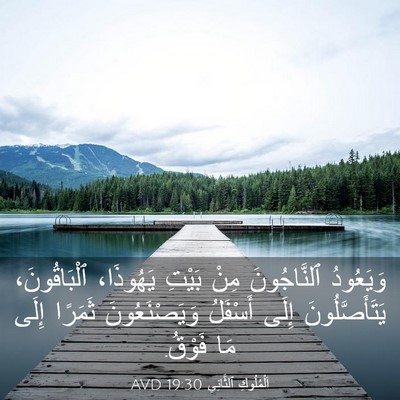 Picture 03 - اَلْمُلُوكِ ٱلثَّانِي 19:30 AVD - وَيَعُودُ ٱلنَّاجُونَ - Bible Verse Picture