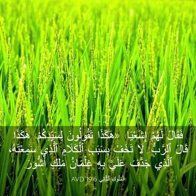 Picture 03 - اَلْمُلُوكِ ٱلثَّانِي 19:6 AVD - فَقَالَ لَهُمْ إِشَعْيَا: - Bible Verse Picture