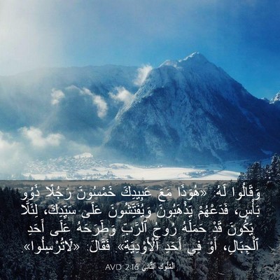 Picture 03 - اَلْمُلُوكِ ٱلثَّانِي 2:16 AVD - وَقَالُوا لَهُ: «هُوَذَا - Bible Verse Picture