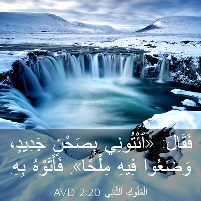 Picture 03 - اَلْمُلُوكِ ٱلثَّانِي 2:20 AVD - فَقَالَ: «ٱئْتُونِي - Bible Verse Picture