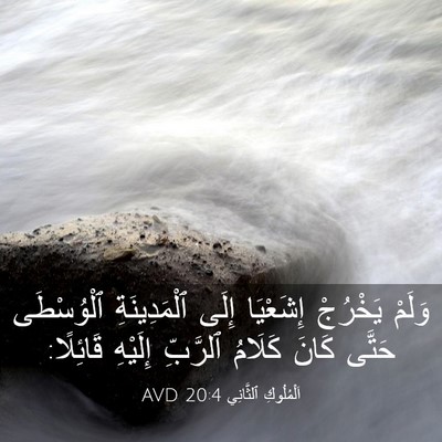 Picture 03 - اَلْمُلُوكِ ٱلثَّانِي 20:4 AVD - وَلَمْ يَخْرُجْ إِشَعْيَا - Bible Verse Picture