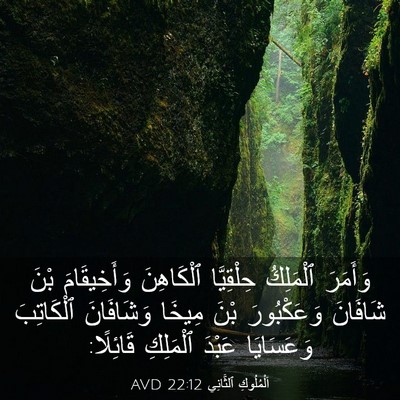 Picture 03 - اَلْمُلُوكِ ٱلثَّانِي 22:12 AVD - وَأَمَرَ ٱلْمَلِكُ - Bible Verse Picture