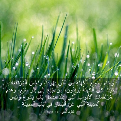 Picture 03 - اَلْمُلُوكِ ٱلثَّانِي 23:8 AVD - وَجَاءَ بِجَمِيعِ - Bible Verse Picture