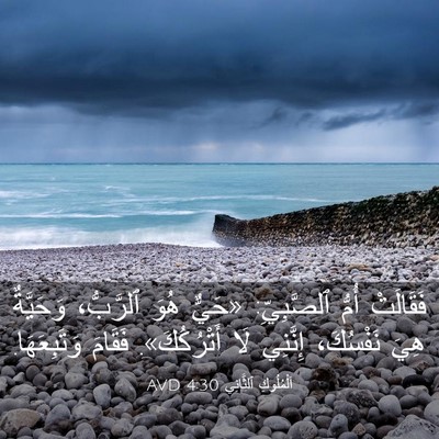 Picture 03 - اَلْمُلُوكِ ٱلثَّانِي 4:30 AVD - فَقَالَتْ أُمُّ - Bible Verse Picture