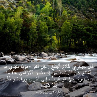 Picture 03 - اَلْمُلُوكِ ٱلثَّانِي 5:20 AVD - قَالَ جِيحْزِي غُلَامُ - Bible Verse Picture