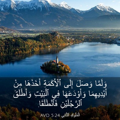 Picture 03 - اَلْمُلُوكِ ٱلثَّانِي 5:24 AVD - وَلَمَّا وَصَلَ إِلَى - Bible Verse Picture