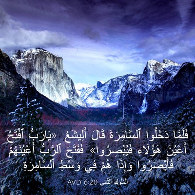 Picture 03 - اَلْمُلُوكِ ٱلثَّانِي 6:20 AVD - فَلَمَّا دَخَلُوا - Bible Verse Picture