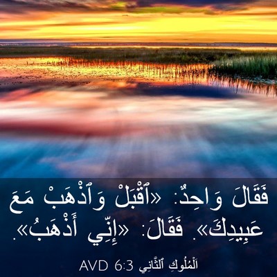 Picture 03 - اَلْمُلُوكِ ٱلثَّانِي 6:3 AVD - فَقَالَ وَاحِدٌ: «ٱقْبَلْ - Bible Verse Picture