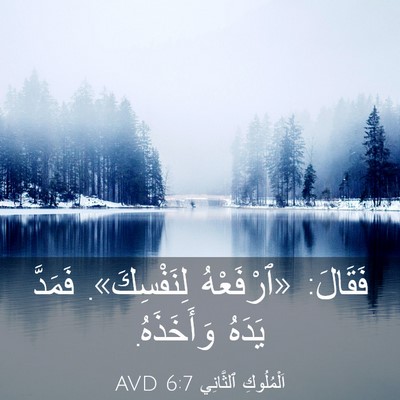 Picture 03 - اَلْمُلُوكِ ٱلثَّانِي 6:7 AVD - فَقَالَ: «ٱرْفَعْهُ - Bible Verse Picture