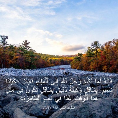 Picture 03 - اَلْمُلُوكِ ٱلثَّانِي 7:18 AVD - فَإِنَّهُ لَمَّا - Bible Verse Picture
