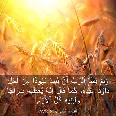 Picture 03 - اَلْمُلُوكِ ٱلثَّانِي 8:19 AVD - وَلَمْ يَشَإِ ٱلرَّبُّ - Bible Verse Picture