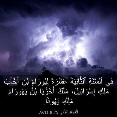 Picture 03 - اَلْمُلُوكِ ٱلثَّانِي 8:25 AVD - فِي ٱلسَّنَةِ - Bible Verse Picture