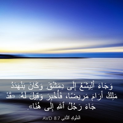 Picture 03 - اَلْمُلُوكِ ٱلثَّانِي 8:7 AVD - وَجَاءَ أَلِيشَعُ إِلَى - Bible Verse Picture