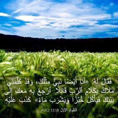 Picture 03 - اَلْمُلُوكِ ٱلْأَوَّلُ 13:18 AVD - فَقَالَ لَهُ: «أَنَا - Bible Verse Picture