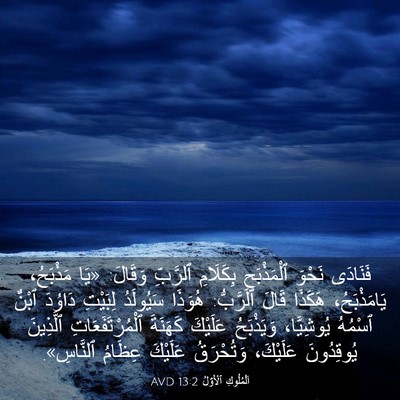 Picture 03 - اَلْمُلُوكِ ٱلْأَوَّلُ 13:2 AVD - فَنَادَى نَحْوَ - Bible Verse Picture