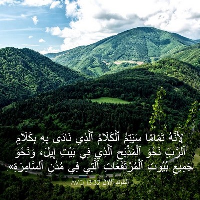 Picture 03 - اَلْمُلُوكِ ٱلْأَوَّلُ 13:32 AVD - لِأَنَّهُ تَمَامًا - Bible Verse Picture