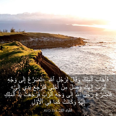 Picture 03 - اَلْمُلُوكِ ٱلْأَوَّلُ 13:6 AVD - فَأَجَابَ ٱلْمَلِكُ - Bible Verse Picture