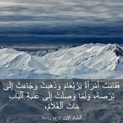Picture 03 - اَلْمُلُوكِ ٱلْأَوَّلُ 14:17 AVD - فَقَامَتِ ٱمْرَأَةُ - Bible Verse Picture