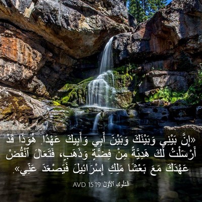 Picture 03 - اَلْمُلُوكِ ٱلْأَوَّلُ 15:19 AVD - «إِنَّ بَيْنِي وَبَيْنَكَ - Bible Verse Picture