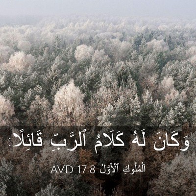 Picture 03 - اَلْمُلُوكِ ٱلْأَوَّلُ 17:8 AVD - وَكَانَ لَهُ كَلَامُ - Bible Verse Picture