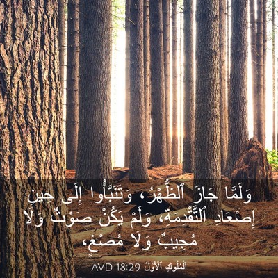 Picture 03 - اَلْمُلُوكِ ٱلْأَوَّلُ 18:29 AVD - وَلَمَّا جَازَ ٱلظُّهْرُ، - Bible Verse Picture