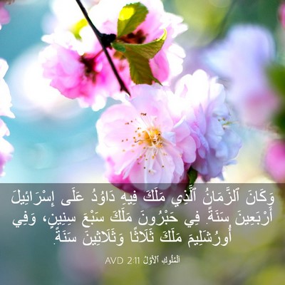 Picture 03 - اَلْمُلُوكِ ٱلْأَوَّلُ 2:11 AVD - وَكَانَ ٱلزَّمَانُ - Bible Verse Picture