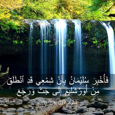 Picture 03 - اَلْمُلُوكِ ٱلْأَوَّلُ 2:41 AVD - فَأُخْبِرَ سُلَيْمَانُ - Bible Verse Picture