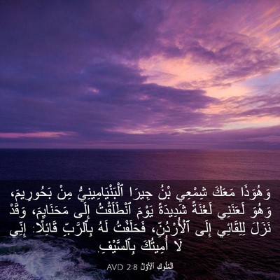 Picture 03 - اَلْمُلُوكِ ٱلْأَوَّلُ 2:8 AVD - وَهُوَذَا مَعَكَ شِمْعِي - Bible Verse Picture