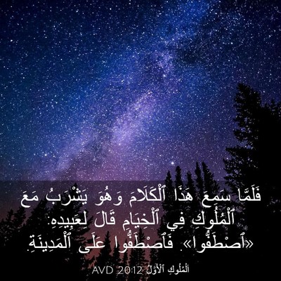 Picture 03 - اَلْمُلُوكِ ٱلْأَوَّلُ 20:12 AVD - فَلَمَّا سَمِعَ هَذَا - Bible Verse Picture