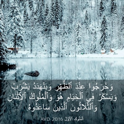 Picture 03 - اَلْمُلُوكِ ٱلْأَوَّلُ 20:16 AVD - وَخَرَجُوا عِنْدَ - Bible Verse Picture