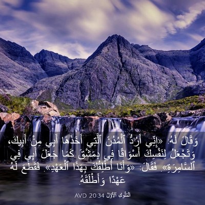 Picture 03 - اَلْمُلُوكِ ٱلْأَوَّلُ 20:34 AVD - وَقَالَ لَهُ: «إِنِّي - Bible Verse Picture