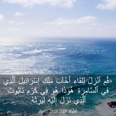 Picture 03 - اَلْمُلُوكِ ٱلْأَوَّلُ 21:18 AVD - «قُمِ ٱنْزِلْ لِلِقَاءِ - Bible Verse Picture