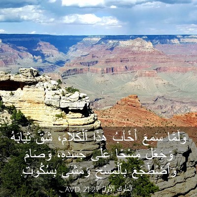 Picture 03 - اَلْمُلُوكِ ٱلْأَوَّلُ 21:27 AVD - وَلَمَّا سَمِعَ أَخْآبُ - Bible Verse Picture