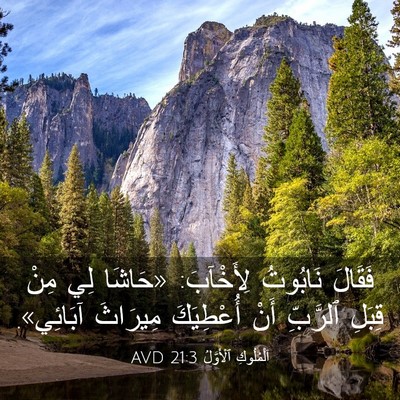 Picture 03 - اَلْمُلُوكِ ٱلْأَوَّلُ 21:3 AVD - فَقَالَ نَابُوتُ - Bible Verse Picture