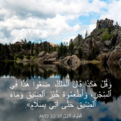 Picture 03 - اَلْمُلُوكِ ٱلْأَوَّلُ 22:27 AVD - وَقُلْ هَكَذَا قَالَ - Bible Verse Picture